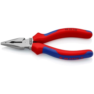 Knipex 08 22 145 Combination Pliers Needle-Nose black 145mm Grip Handle